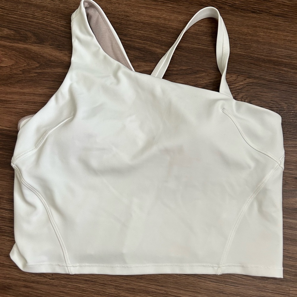 Lululemon Asymmetrical Cream Tank Top